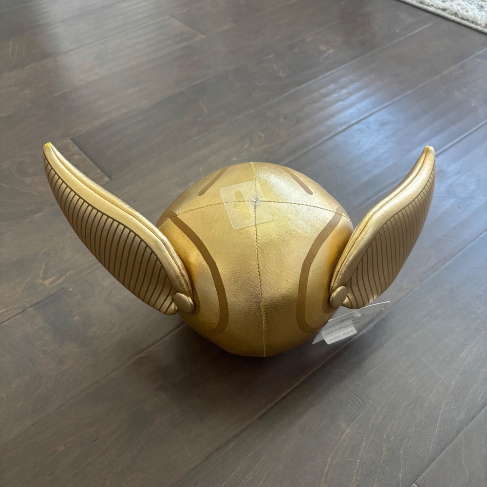 Hallmark Harry Potter Golden Snitch Plush Metallic Gold Wizarding World MJB3467